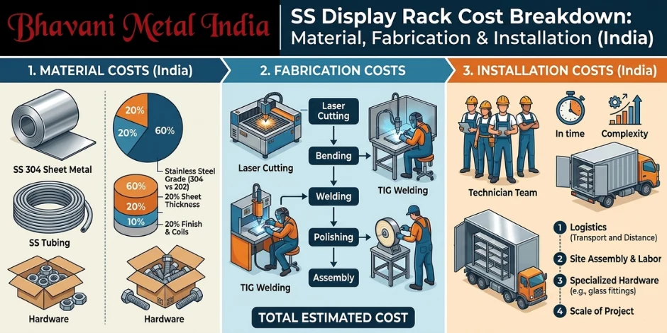 ss display rack